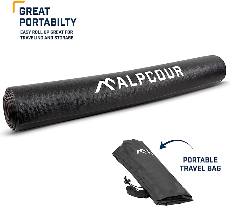 Alpcour 36 x 78 in. Bike Trainer Mat