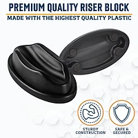 Alpcour Bike Trainer Front-Wheel 1-Tier Riser Block