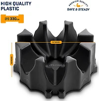 Alpcour Bike Trainer Front-Wheel 4-Tier Riser Block