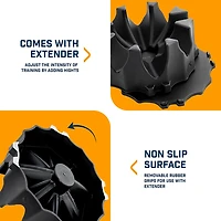 Alpcour Bike Trainer Front-Wheel 4-Tier Riser Block