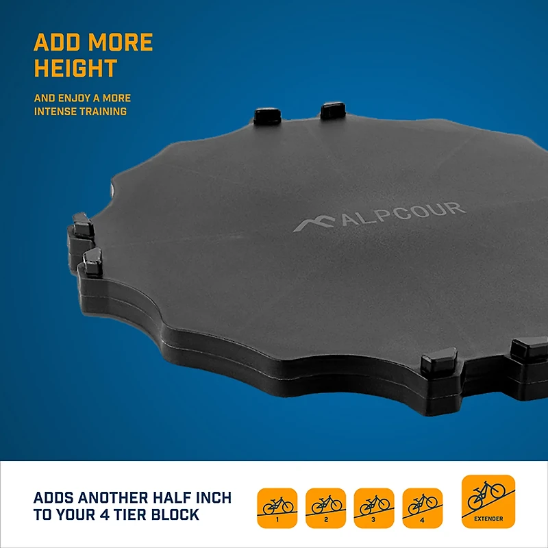 Alpcour Bike Trainer 4-Tier Riser Block Extender