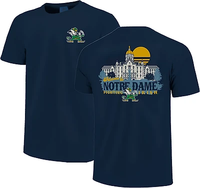 Image One Men's University of Notre Dame Campus Sunset Graphic T-shirt
