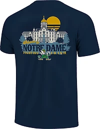 Image One Men's University of Notre Dame Campus Sunset Graphic T-shirt