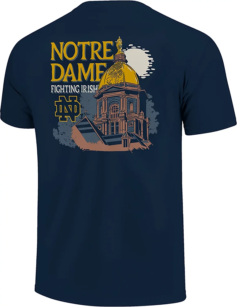 Image One Men's University of Notre Dame Roughed Up Treeline Graphic T-shirt