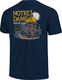 Image One Men's University of Notre Dame Roughed Up Treeline Graphic T-shirt