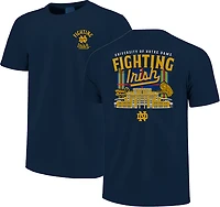 Image One Men's University of Notre Dame Tartan State Pipe Graphic T-shirt