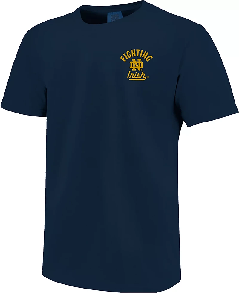 Image One Men's University of Notre Dame Tartan State Pipe Graphic T-shirt