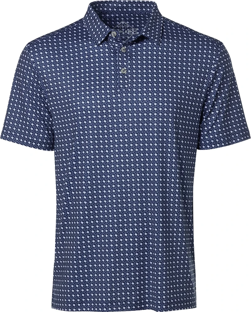 BURLEBO Men's Texas Pride Performance Polo Shirt