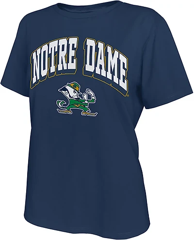 WILDCAT RETRO Women's Notre Dame Arch Shadow Boxy T-shirt