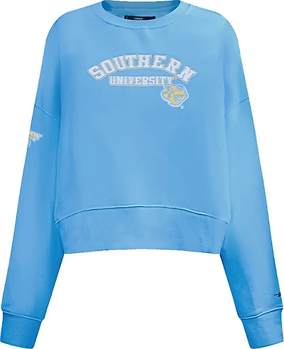 Pro Standard Women's Southern University Jaguars School Arch Crew Fleece