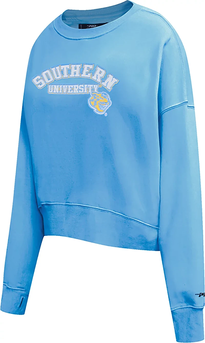 Pro Standard Women's Southern University Jaguars School Arch Crew Fleece