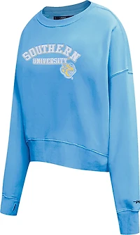 Pro Standard Women's Southern University Jaguars School Arch Crew Fleece