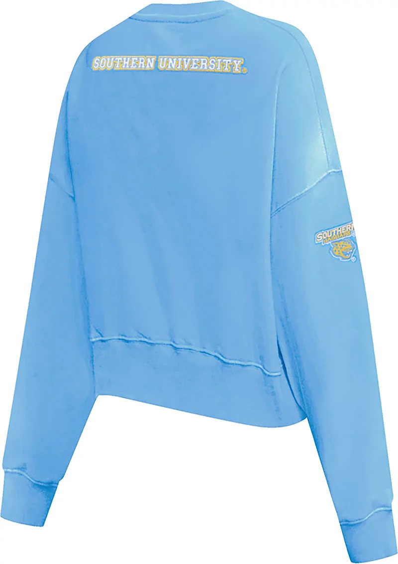 Pro Standard Women's Southern University Jaguars School Arch Crew Fleece
