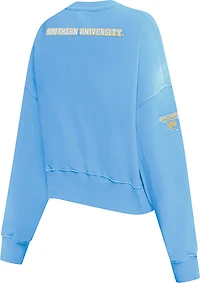 Pro Standard Women's Southern University Jaguars School Arch Crew Fleece