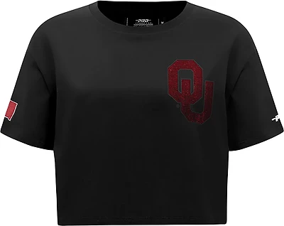 Pro Standard Women's Oklahoma Sooners Jewels Boxy Short Sleeve T-shirt