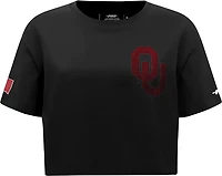 Pro Standard Women's Oklahoma Sooners Jewels Boxy Short Sleeve T-shirt