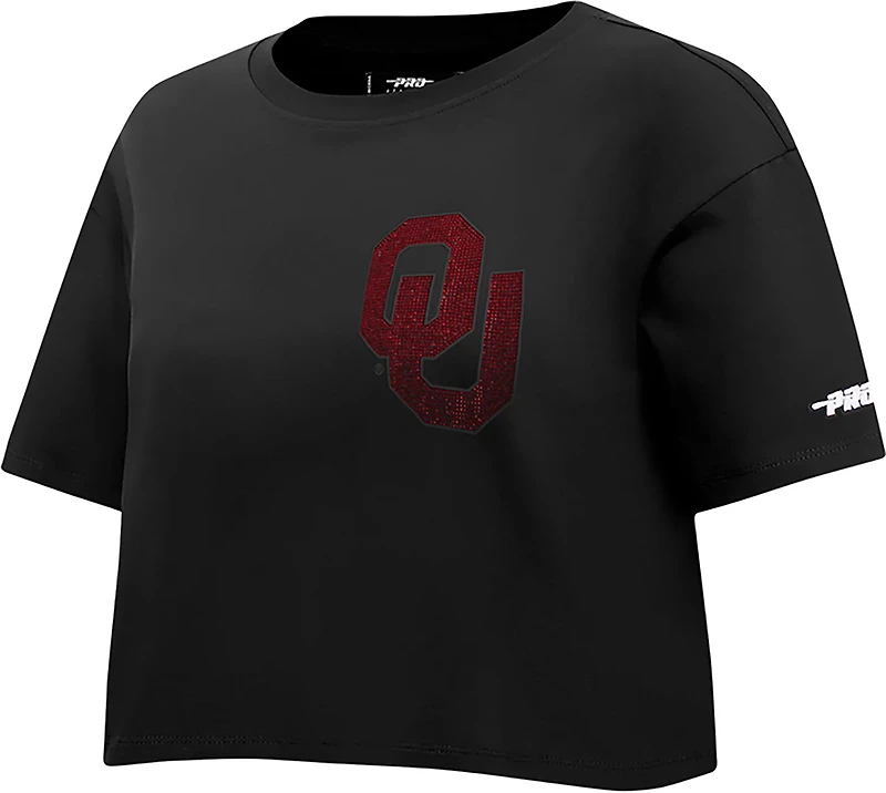 Pro Standard Women's Oklahoma Sooners Jewels Boxy Short Sleeve T-shirt