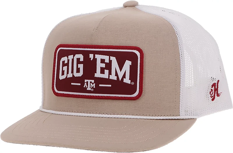 Hooey Men's Texas A&M Gig Em Patch Structured Cap
