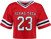 Hype and Vice Women's Texas Tech Red Raiders Cropped Football Jersey