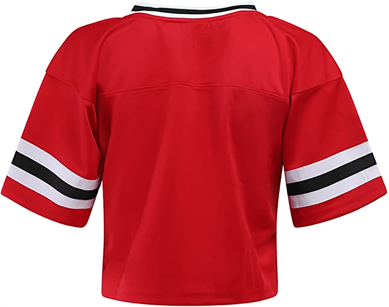 Hype and Vice Women's Texas Tech Red Raiders Cropped Football Jersey