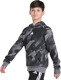 adidas Boys' Halftone Camo Printed Fleece Pullover Hoodie
