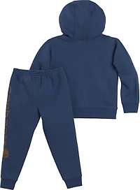 Carhartt Toddler Boys' 2-Piece Long Sleeve Sweatshirt and Fleece Pants Set