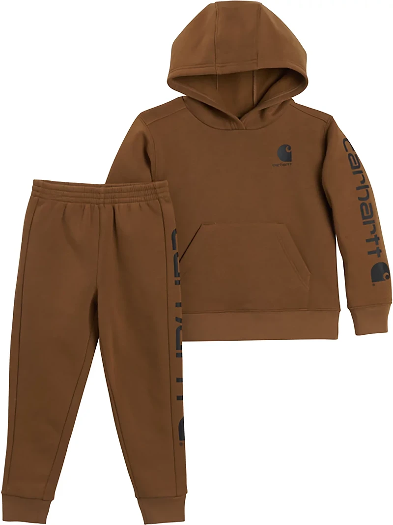 Carhartt Boys' Logo Hoodie and Pants Set