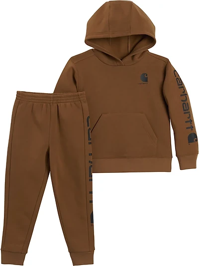 Carhartt Boys' Logo Hoodie and Pants Set