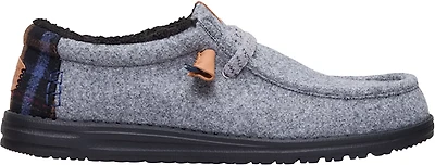 HEYDUDE Men's Wally Cozy Plaid Shoes