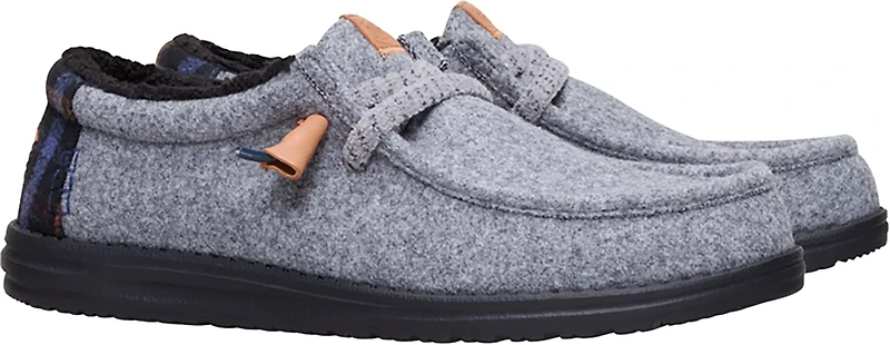 HEYDUDE Men's Wally Cozy Plaid Shoes