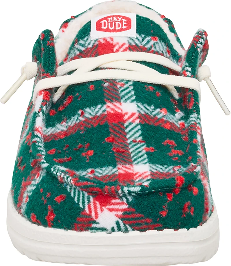 HEYDUDE Women's Wendy Confetti Plaid Cozy Shoes