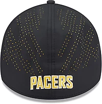 New Era Adults' Indiana Pacers 39THIRTY Night Black Cap