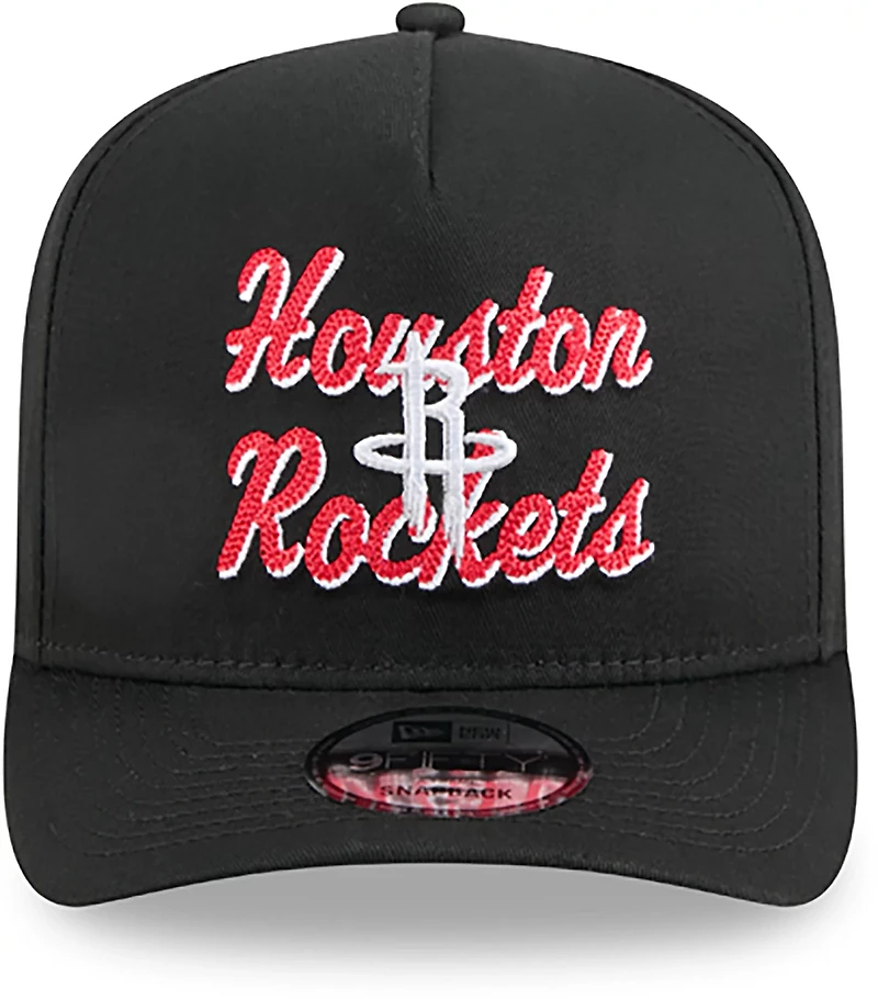 New Era Adults' Houston Rockets 9FIFTY Chainstitch Cap