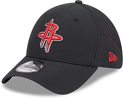 New Era Adults' Houston Rockets 39THIRTY Night Black Cap