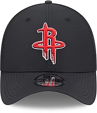 New Era Adults' Houston Rockets 39THIRTY Night Black Cap