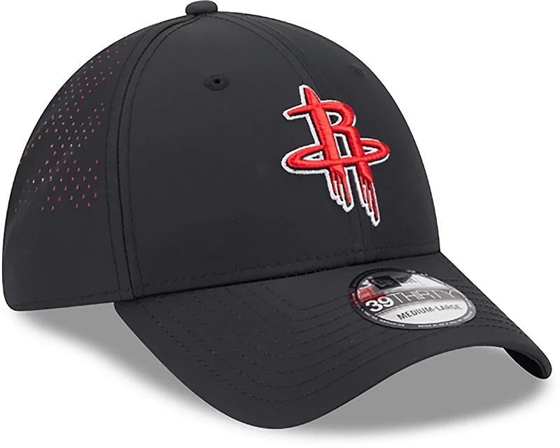 New Era Adults' Houston Rockets 39THIRTY Night Black Cap