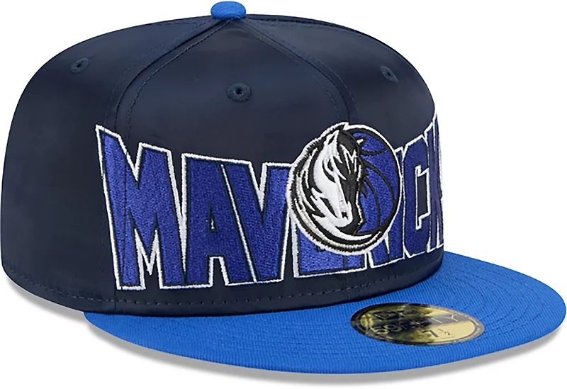 New Era Men's Mavericks Satin Blue 59FIFTY Cap