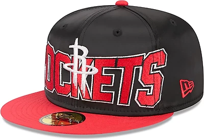 New Era Men's Rockets Satin Red 59FIFTY Cap
