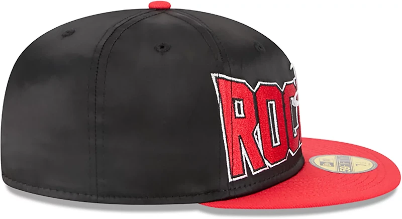 New Era Men's Rockets Satin Red 59FIFTY Cap