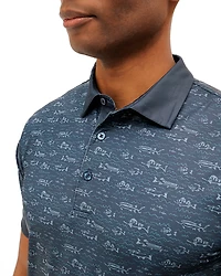 Waggle Men's Fish Finder Polo Shirt