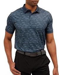 Waggle Men's Fish Finder Polo Shirt