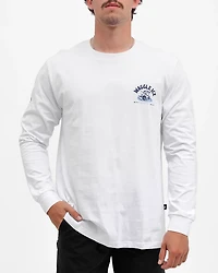 Waggle Men's Ice Fishing Tours Long Sleeve Graphic T-shirt