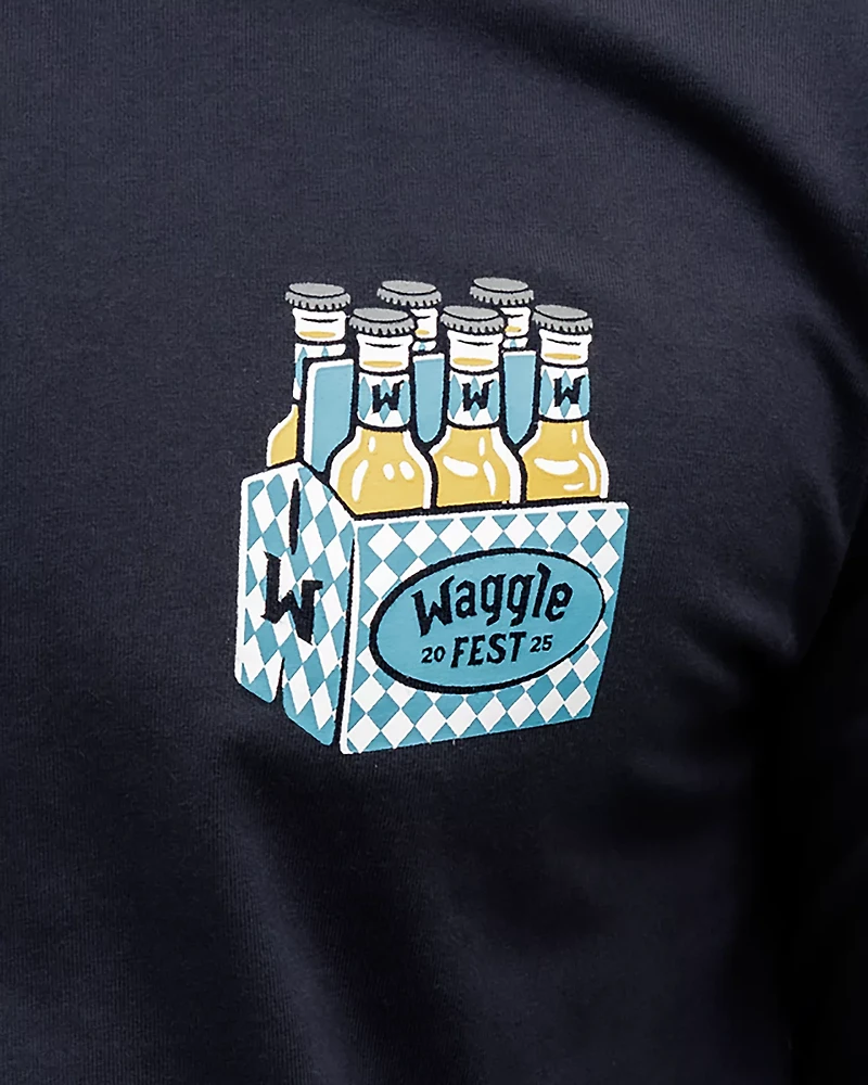 Waggle Men's Wagglefest Long Sleeve Graphic T-shirt