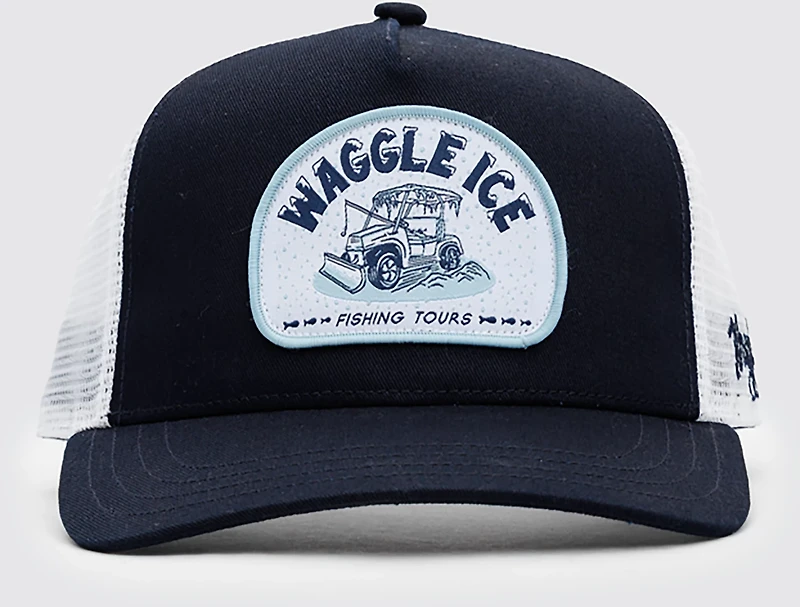 Waggle Men's Ice Fishing Tours Trucker Hat