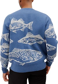 Waggle Men's Freshwater Wildknit Crew Sweatshirt
