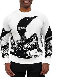 Waggle Men's Loon Call Wildknit Crew Sweatshirt
