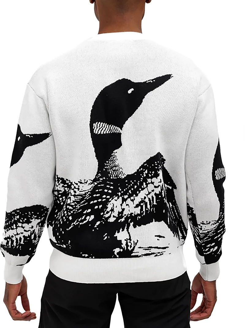 Waggle Men's Loon Call Wildknit Crew Sweatshirt