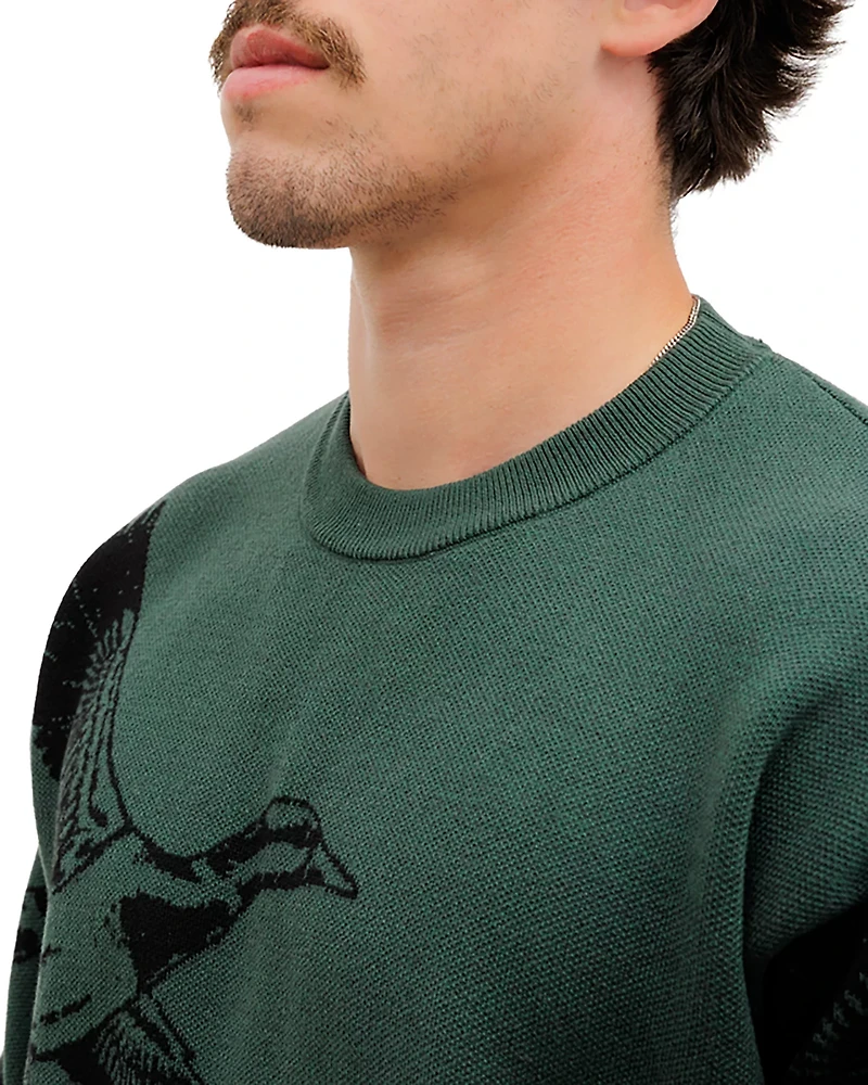 Waggle Men's Migration Wildknit Crew Sweatshirt