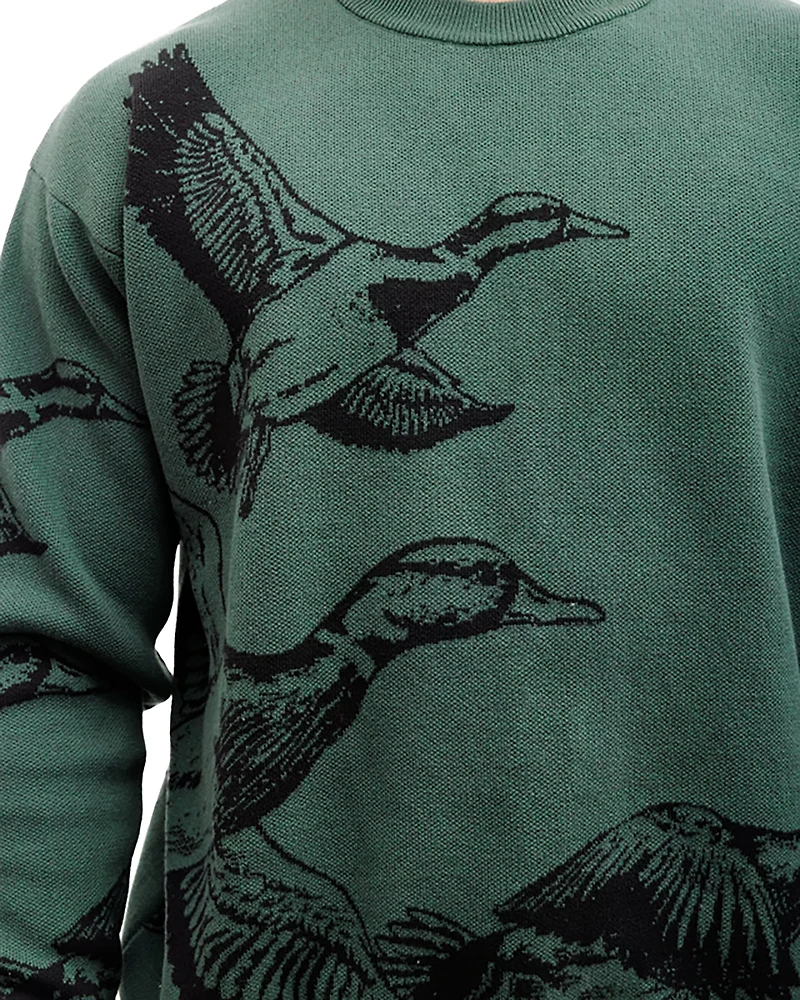 Waggle Men's Migration Wildknit Crew Sweatshirt