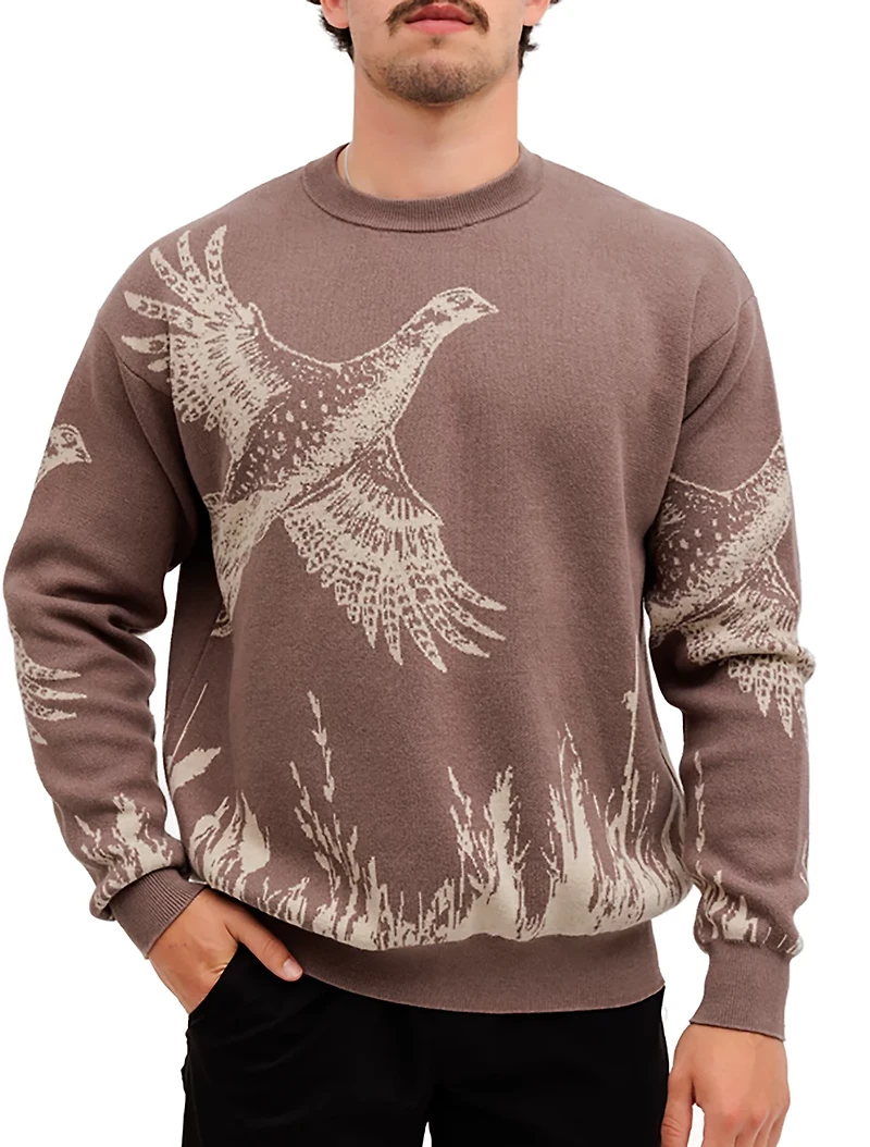 Waggle Men's Upland Wildknit Crew Sweatshirt